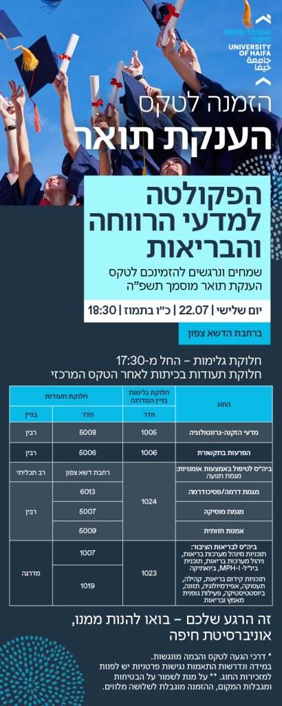 טקס מוסמך תשפ"ה