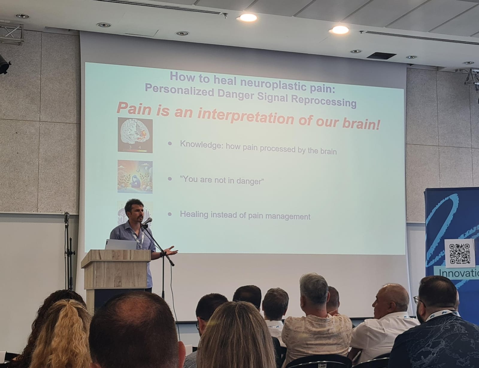  פרופ’ פבל גולדשטיין נתן הרצאת TED במסגרת כנס Haifa Mental Health Innovation Summit 2025